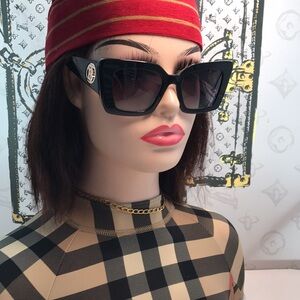 New Authentic Burberry BE4344 8450 Black Sunglasses